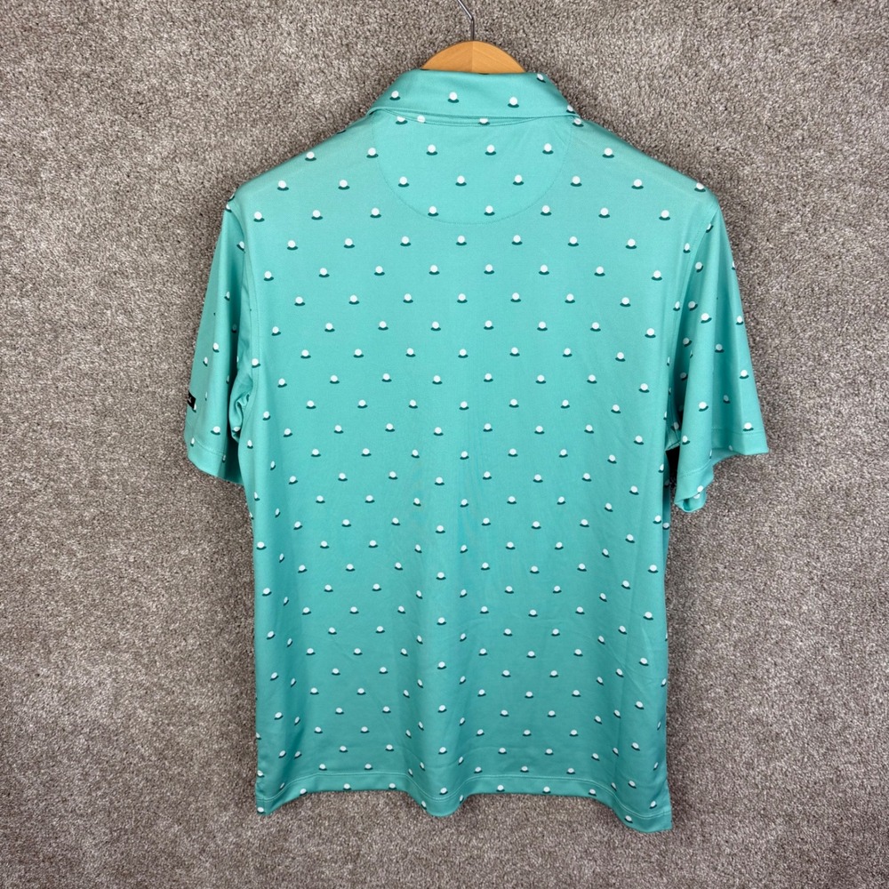 Bad Birdie Men's Aim Point Dusty Jade Pique Polo Golf‎ Shirt Size Large NEW - Picture 8 of 8